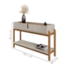 Kit Buffet Aparador 4 Portas 2 Gavetas Lizz Off White Cedro DCASA