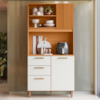 Kit Cozinha 3 Portas 2 Gavetas 92x188 cm Sicilia Piccolo Freijo Off Ripado Frisado POLIMAN