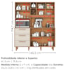 Kit Cozinha 5 Portas 3 Gavetas 161 cm Mari Cinamomo Areia ZANZ