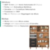 Kit Cozinha 5 Portas 3 Gavetas 161 cm Mari Cinamomo Preto ZANZ
