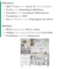 Kit Cozinha 6 Portas 3 Gavetas 182 cm Mari Branco Absoluto ZANZ