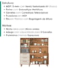 Kit Cozinha 6 Portas 3 Gavetas 182 cm Mari Cinamomo Areia ZANZ