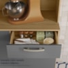 Kit Cozinha 6P 1G 122 cm Genova Freijo Gris KTP