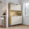 Kit Cozinha 6P 1G 122 cm Genova Freijo Soft KTP