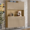 Kit Cozinha 6P 1G 122 cm Genova Freijo Vanilla KTP