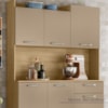 Kit Cozinha 6P 1G 122 cm Genova Freijo Vanilla KTP