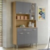 Kit Cozinha 6P 1G 91 cm Golden Freijo Gris KTP