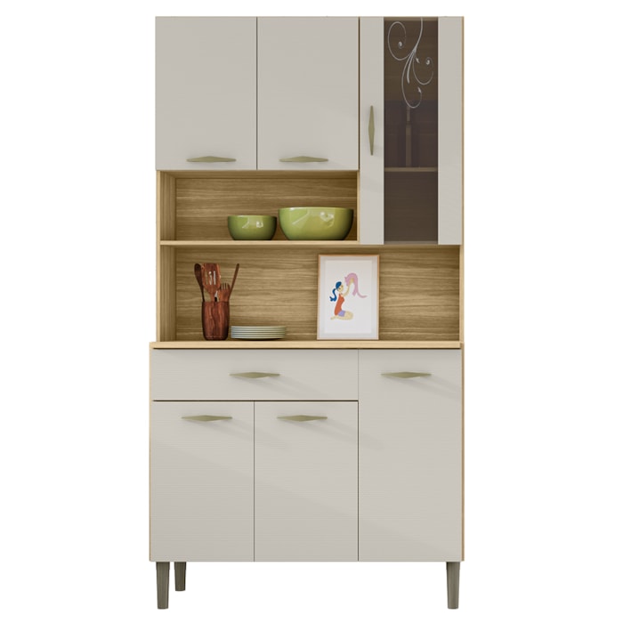 Kit Cozinha 6P 1G 91 cm Golden Freijo Soft KTP
