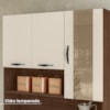 Kit Cozinha 6P 1G 91 cm Golden Nogueira Off White KTP