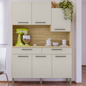 Kit Cozinha 6P 2G 132 cm Modena Freijo Soft KTP