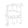 Kit Cozinha 6P 2G 132 cm Modena Freijo Soft KTP