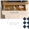 Kit Cozinha 6P 2G 132 cm Modena Freijo Soft KTP