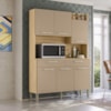 Kit Cozinha 6P 2G 132 cm Modena Freijo Vanilla KTP