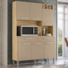 Kit Cozinha 6P 2G 132 cm Modena Freijo Vanilla KTP