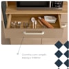 Kit Cozinha 6P 2G 132 cm Modena Freijo Vanilla KTP