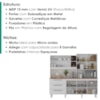 Kit Cozinha 7 Portas 3 Gavetas 208 cm Atria Branco Absoluto ZANZ