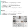 Kit Cozinha 8 Portas 3 Gavetas 242 cm Polar Branco Absoluto ZANZ