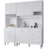 Kit Cozinha 9P 4G 180 cm Vitoria Branco Mobbs