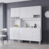Kit Cozinha 9P 4G 180 cm Vitoria Branco Mobbs