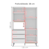 Kit Cozinha Compacta 4 Portas 120 cm Livia Branco REAJL