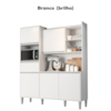 Kit Cozinha Compacta 5 Portas 160 cm Isabel Branco REAJL Moveis