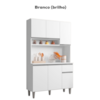 Kit Cozinha Compacta 6 Portas 105 cm Marcia Branco REAJL Moveis
