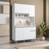 Kit Cozinha Compacta 6 Portas 105 cm Marcia Branco REAJL Moveis