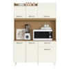 Kit Cozinha Compacta 6 Portas Berlim 120 cm Atacama Off White ARMoveis