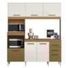 Kit Cozinha Compacta 6 Portas Camila 182 cm Atacama Off White ARMoveis