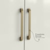 Kit Cozinha Compacta 6 Portas Siena 160 cm Cinamomo Branco ARMoveis