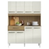 Kit Cozinha Compacta Cleo 8 Portas 121cm Atacama Off White ARMoveis