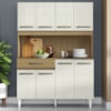 Kit Cozinha Compacta Cleo 8 Portas 121cm Atacama Off White ARMoveis