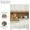 Kit Cozinha Compacta Cleo 8 Portas 121cm Atacama Off White ARMoveis