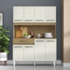 Kit Cozinha Compacta Cleo 8 Portas 121cm Atacama Off White ARMoveis