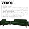 Kit Sofa 189 cm E Poltrona Decorativa Veron Veludo SL 947 Moll