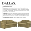 Kit Sofa 2 E 3 Lugares Dallas Linho TCE 1025 Moll