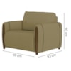 Kit Sofa 223 cm E Poltrona Decorativa Encanto Linho TCE 1025 Moll