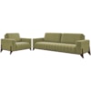 Kit Sofa 232 cm E Poltrona Decorativa Veron Veludo SL 945 Moll