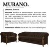 Kit Sofa e Poltrona Decorativa Murano Veludo SL 942 Moll