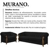 Kit Sofa e Poltrona Decorativa Murano Veludo SL 944 Moll