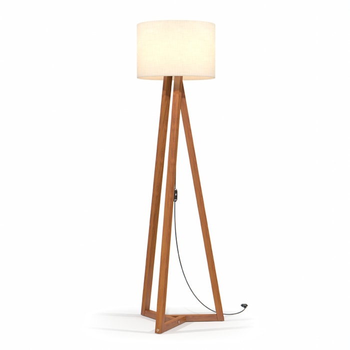 Luminaria De Chao Para Sala Classic Off White Nature Tebar