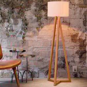 Luminaria De Chao Para Sala Classic Off White Nature Tebar