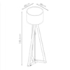 Luminaria De Chao Para Sala Classic Off White Nature Tebar