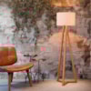 Luminaria De Chao Para Sala Classic Off White Nature Tebar