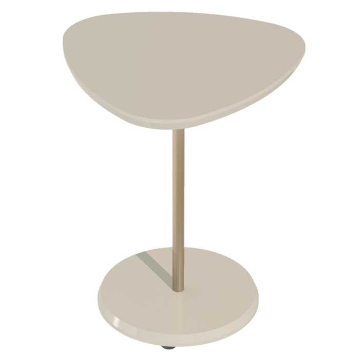 Mesa Apoio Alta MDF Para Sala de Estar 51 cm 4695 Off White ARLY