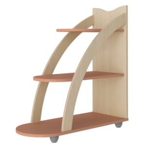 Mesa Apoio MDF Sala de Estar 70 cm 4615 Naturale Terracota ARLY Mesa Apoio MDF Sala de Estar 70 cm 4615 Naturale Terracota ARLY