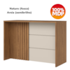 Mesa Bancada Gourmet 146x101 cm Requinte Nature Areia Henn