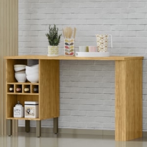 Mesa Bancada Ilha Gourmet 136 cm Vera BVE06 Marrocos Ripado MXM