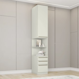 Mesa Cabeceira Modulado 1 Porta 241x40 cm Seletto Areia Henn