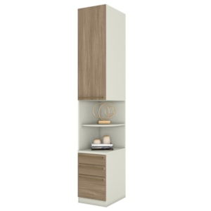 Mesa Cabeceira Modulado 1 Porta 241x40 cm Seletto Areia Jequitiba Henn